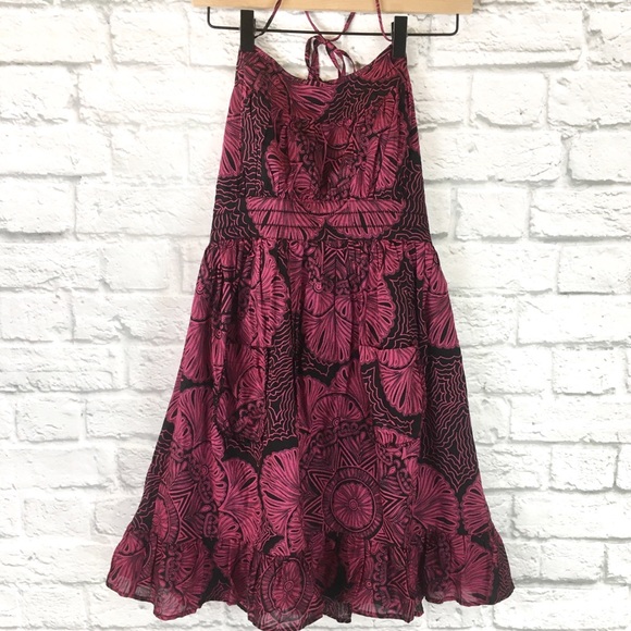 Ecote Urban Outfitters Floral Halter Dress Sz S - Picture 2 of 6